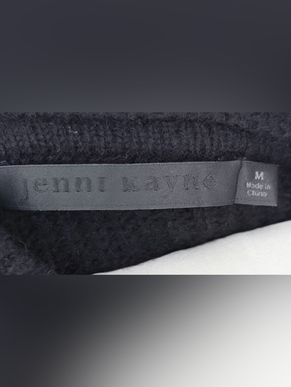 Women’s Black Half-Zip Ribbed Sweater. Jenni Kayne. BNWOT - Picture 8 of 8
